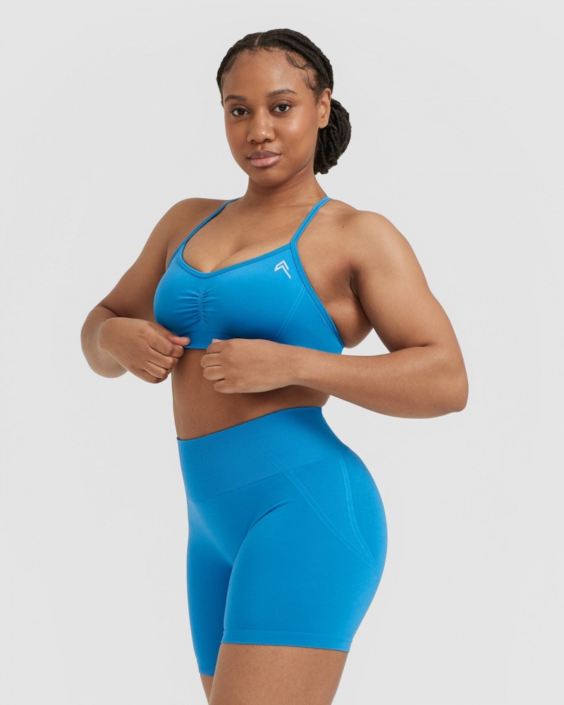 Oner Active Effortless Riemchen Bralette Sports Bras Blau | UYDAWQV-21