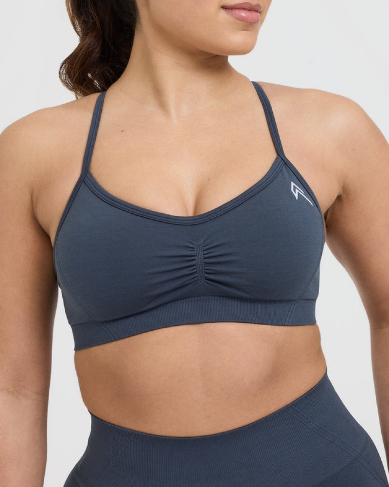 Oner Active Effortless Riemchen Bralette Sports Bras Blau | MKRZCOU-48