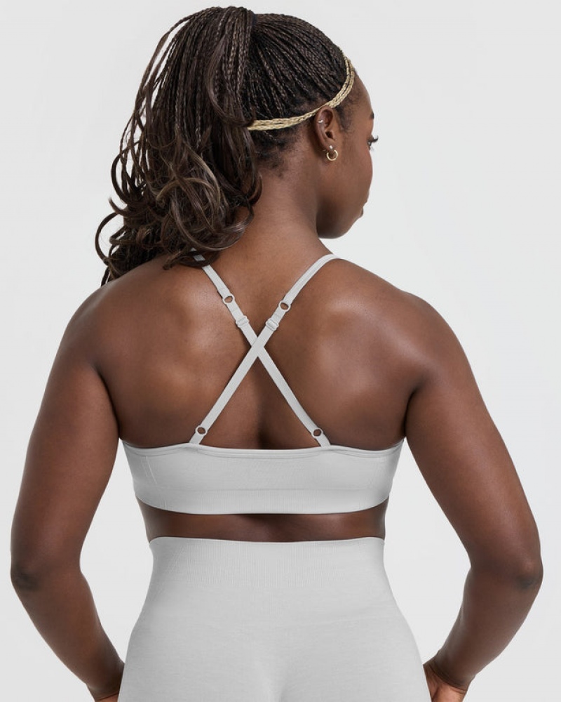 Oner Active Effortless Riemchen Bralette Sports Bras Hellgrau | YGCLMDU-17