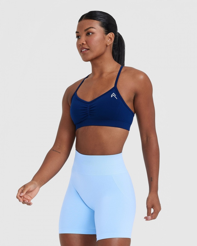 Oner Active Effortless Riemchen Bralette Sports Bras Blau | DCINUHJ-78