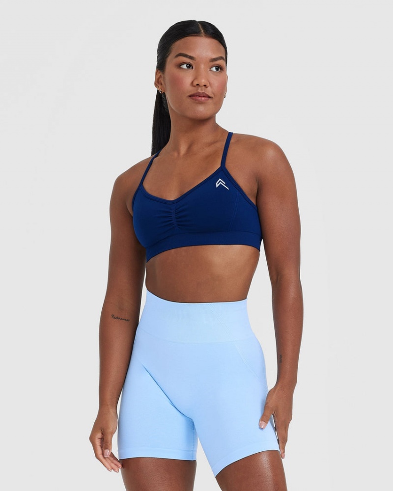 Oner Active Effortless Riemchen Bralette Sports Bras Blau | DCINUHJ-78