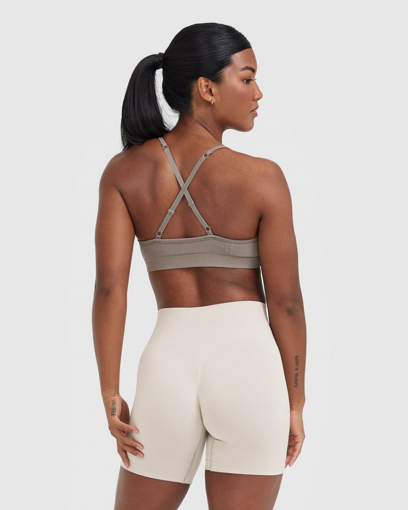 Oner Active Effortless Riemchen Bralette Sports Bras Grau | RPGEKLF-72