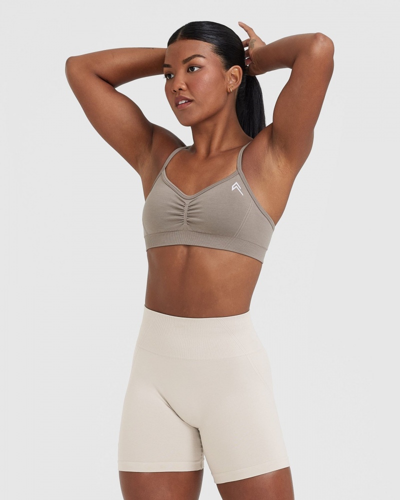 Oner Active Effortless Riemchen Bralette Sports Bras Grau | RPGEKLF-72