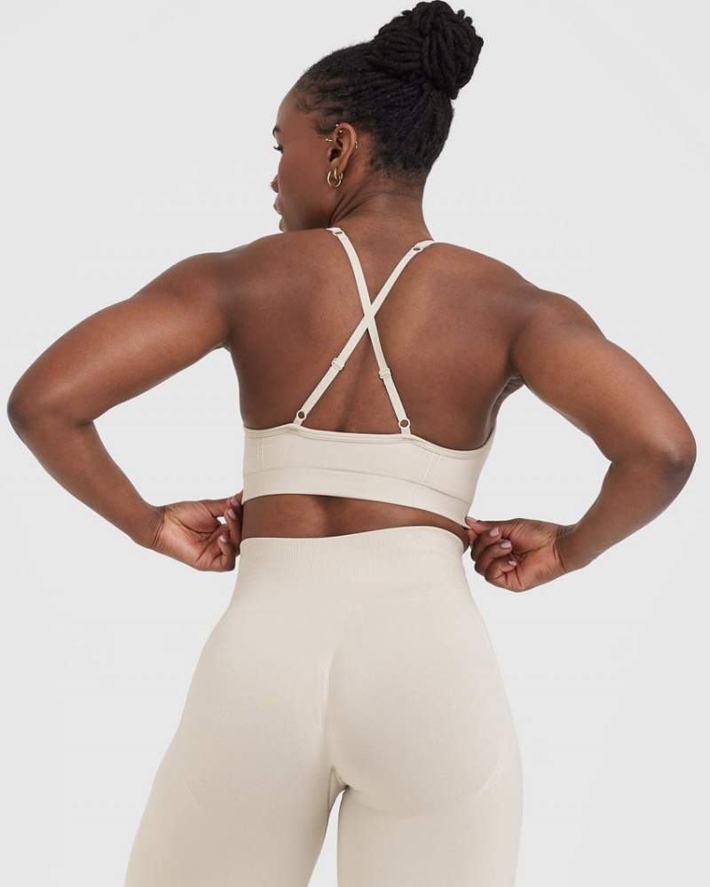 Oner Active Effortless Riemchen Bralette Sports Bras Braun | SHPDKQX-47