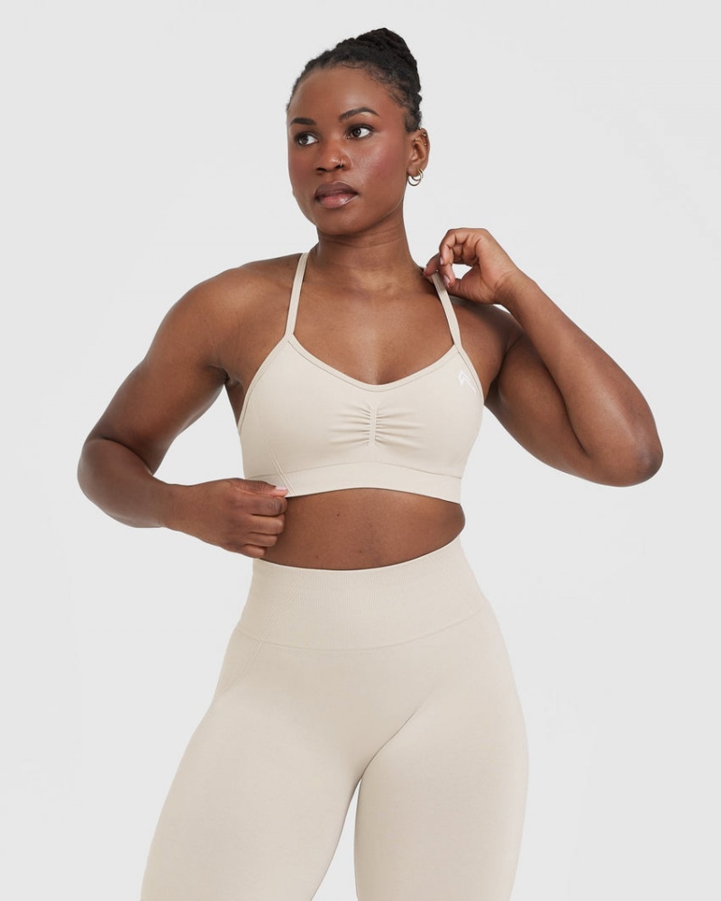 Oner Active Effortless Riemchen Bralette Sports Bras Braun | SHPDKQX-47