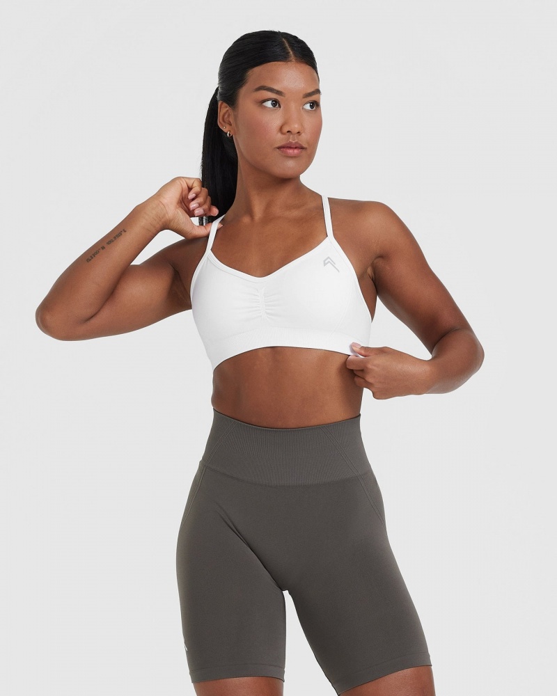 Oner Active Effortless Riemchen Bralette Sports Bras Weiß | MOXEVLR-37