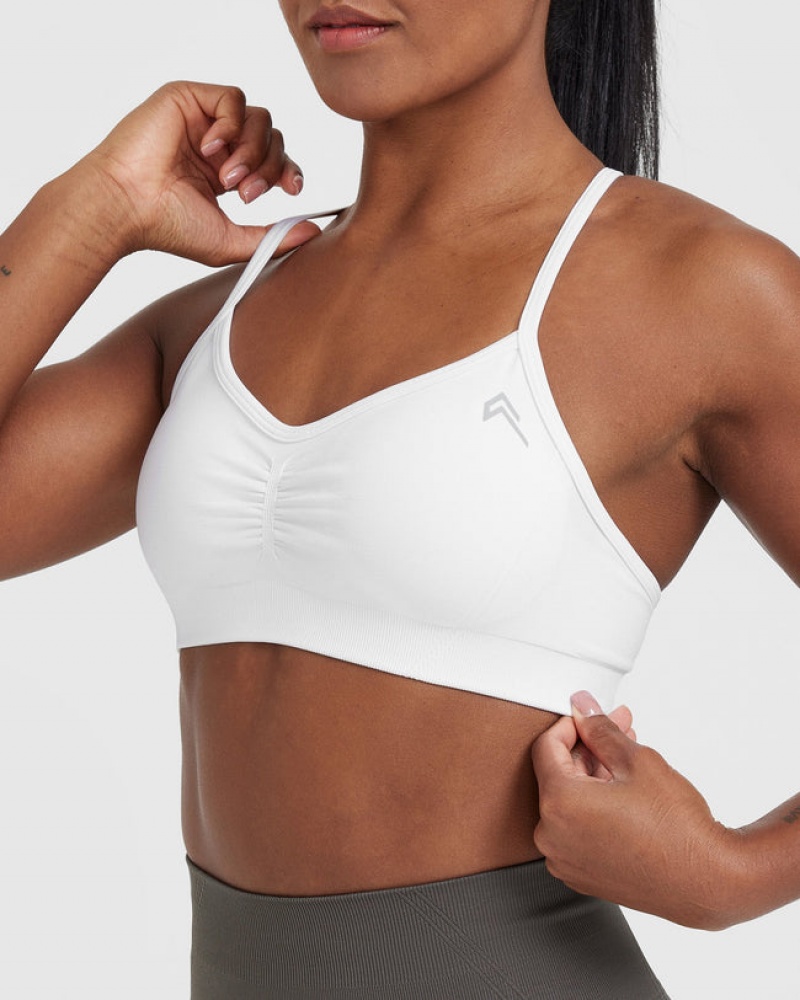 Oner Active Effortless Riemchen Bralette Sports Bras Weiß | MOXEVLR-37