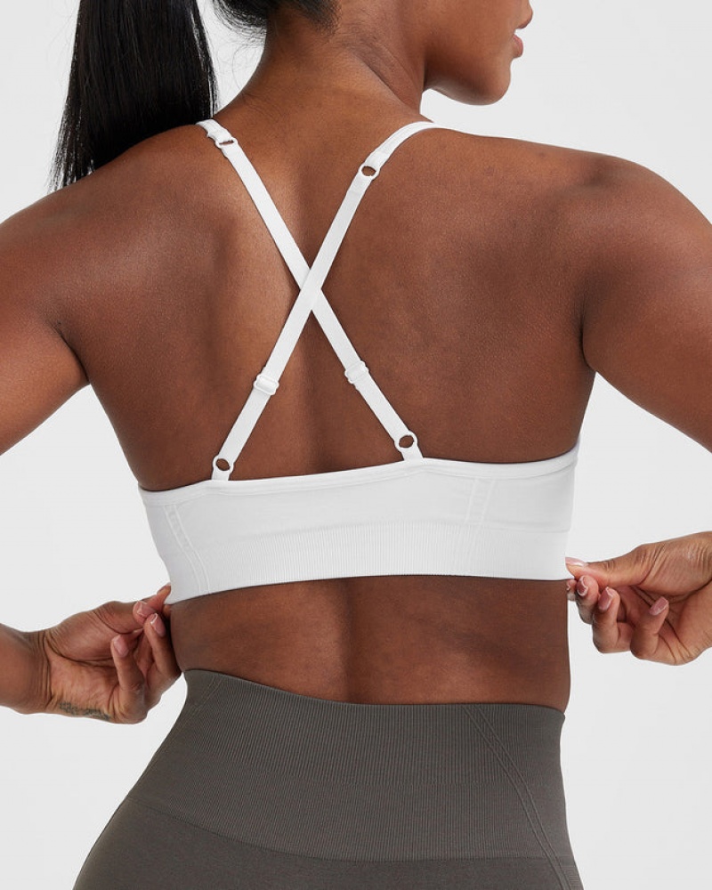 Oner Active Effortless Riemchen Bralette Sports Bras Weiß | MOXEVLR-37