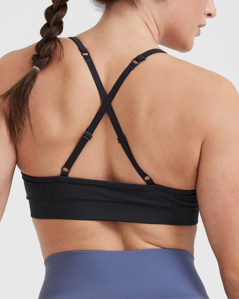 Oner Active Effortless Riemchen Bralette Sports Bras Schwarz | SUCZNAJ-79