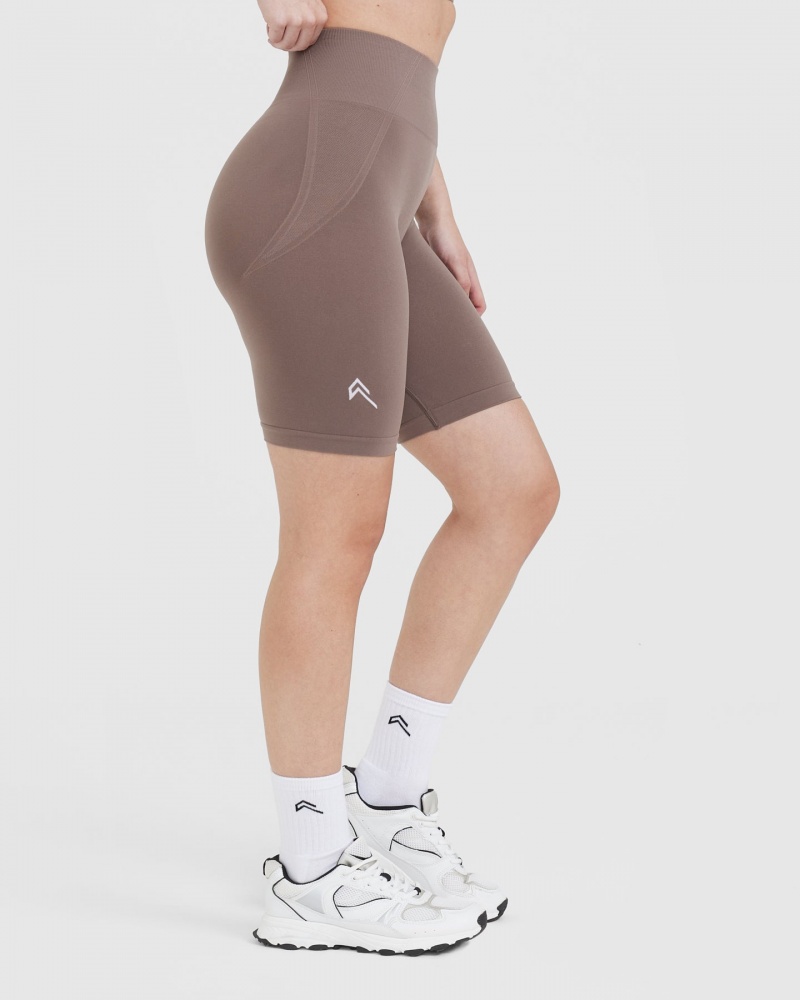 Oner Active Effortless Seamless Cycling Kurze Hose Braun | QBNKPLJ-87