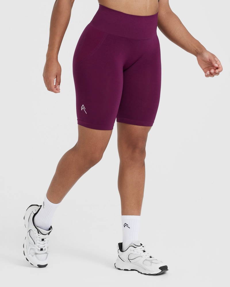 Oner Active Effortless Seamless Cycling Kurze Hose Lila | IRHCOST-17