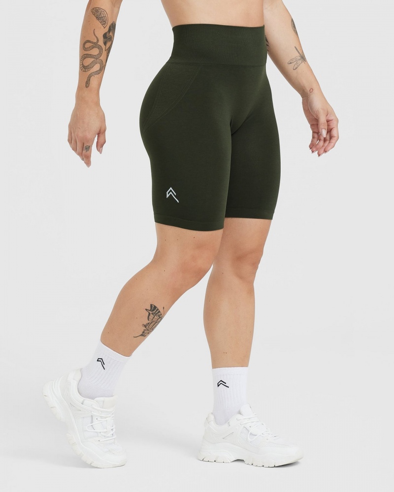 Oner Active Effortless Seamless Cycling Kurze Hose Khaki | ZCMOFKX-37