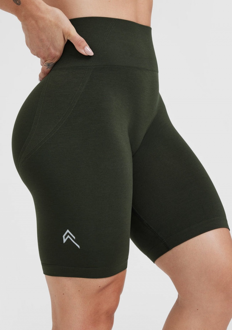 Oner Active Effortless Seamless Cycling Kurze Hose Khaki | ZCMOFKX-37