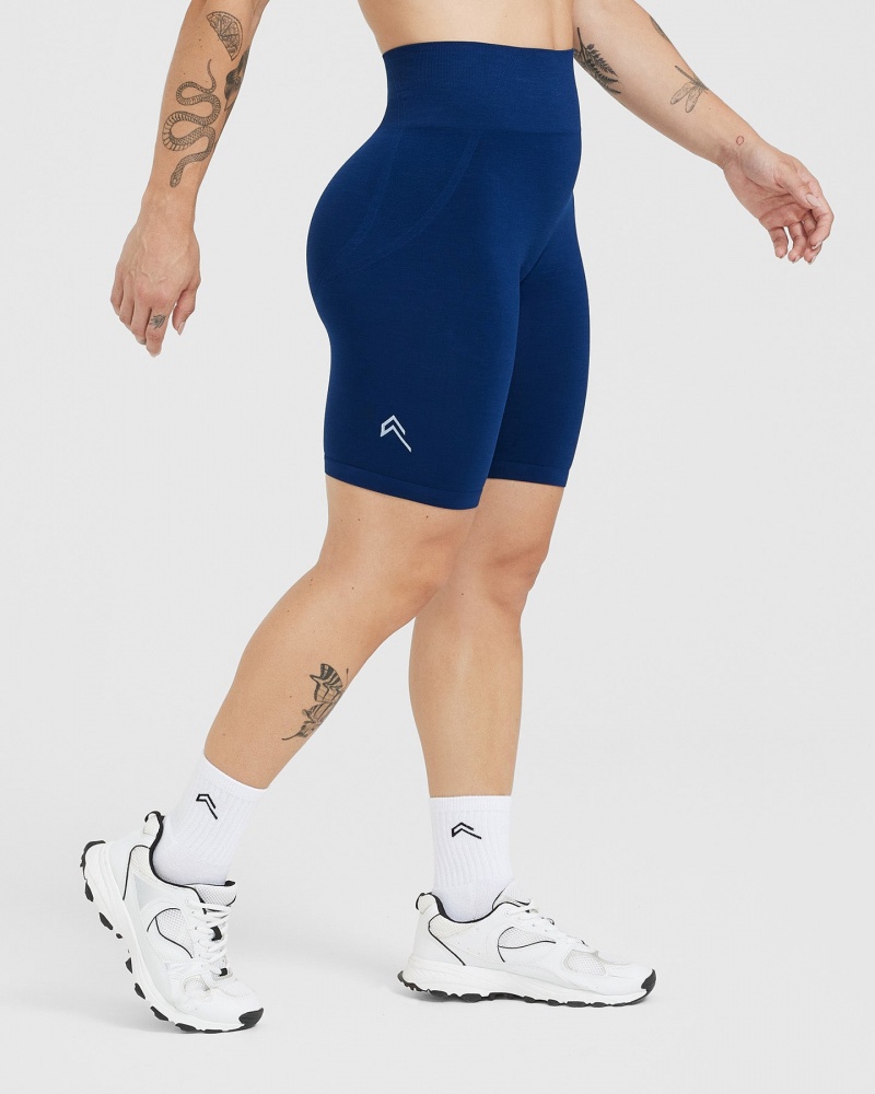 Oner Active Effortless Seamless Cycling Kurze Hose Blau | BXMFVNY-35