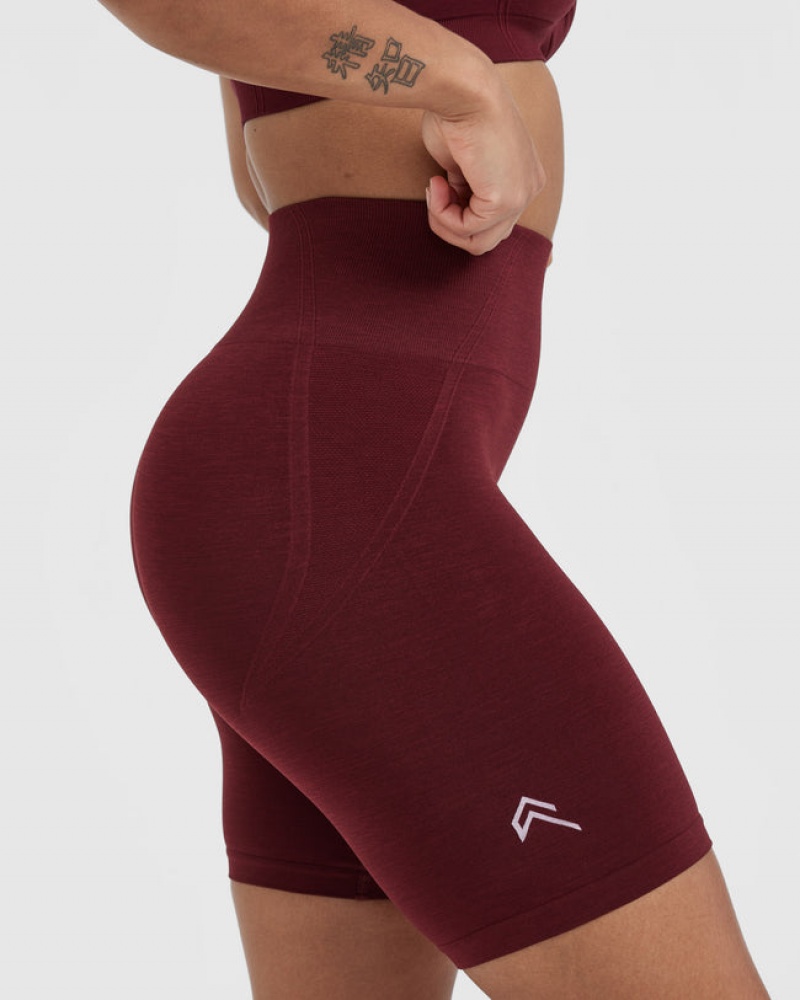 Oner Active Effortless Seamless Cycling Kurze Hose Bordeaux | KMXCNET-62