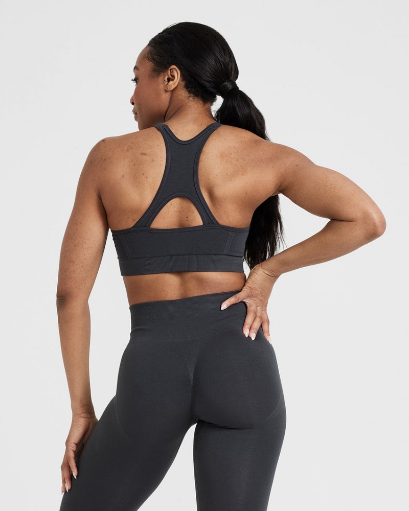 Oner Active Effortless Seamless High Neck Bralette Sports Bras Schwarz | RHXFJYN-59