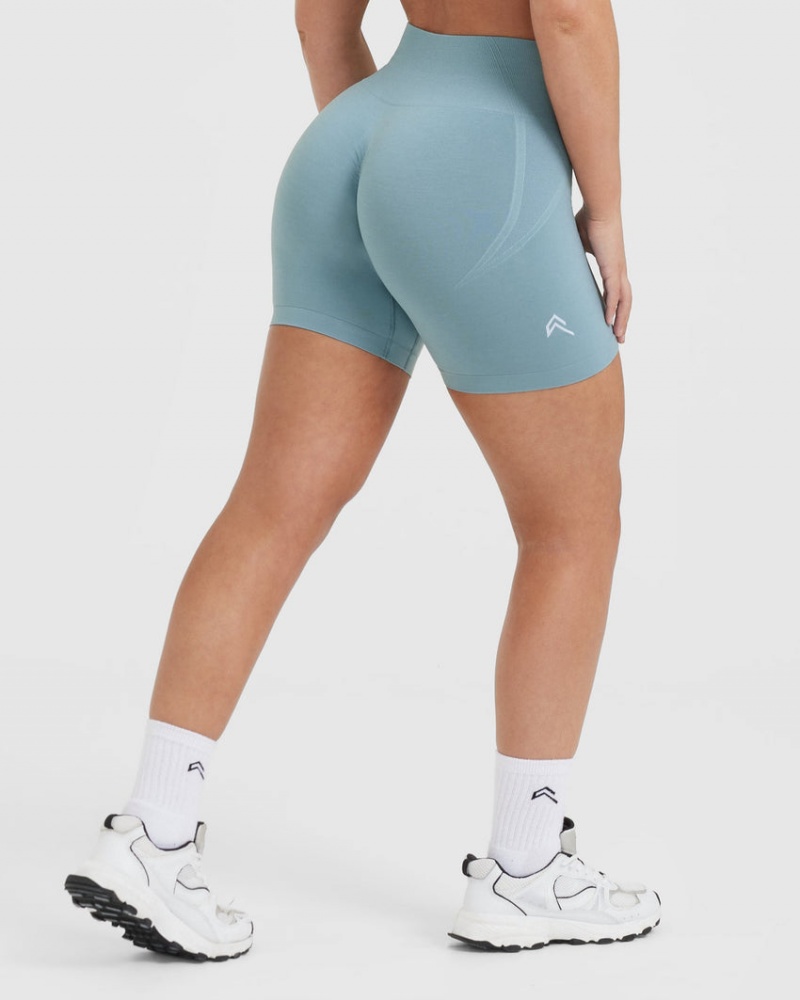 Oner Active Effortless Seamless Kurze Hose Grau Blau | FYWINTO-87