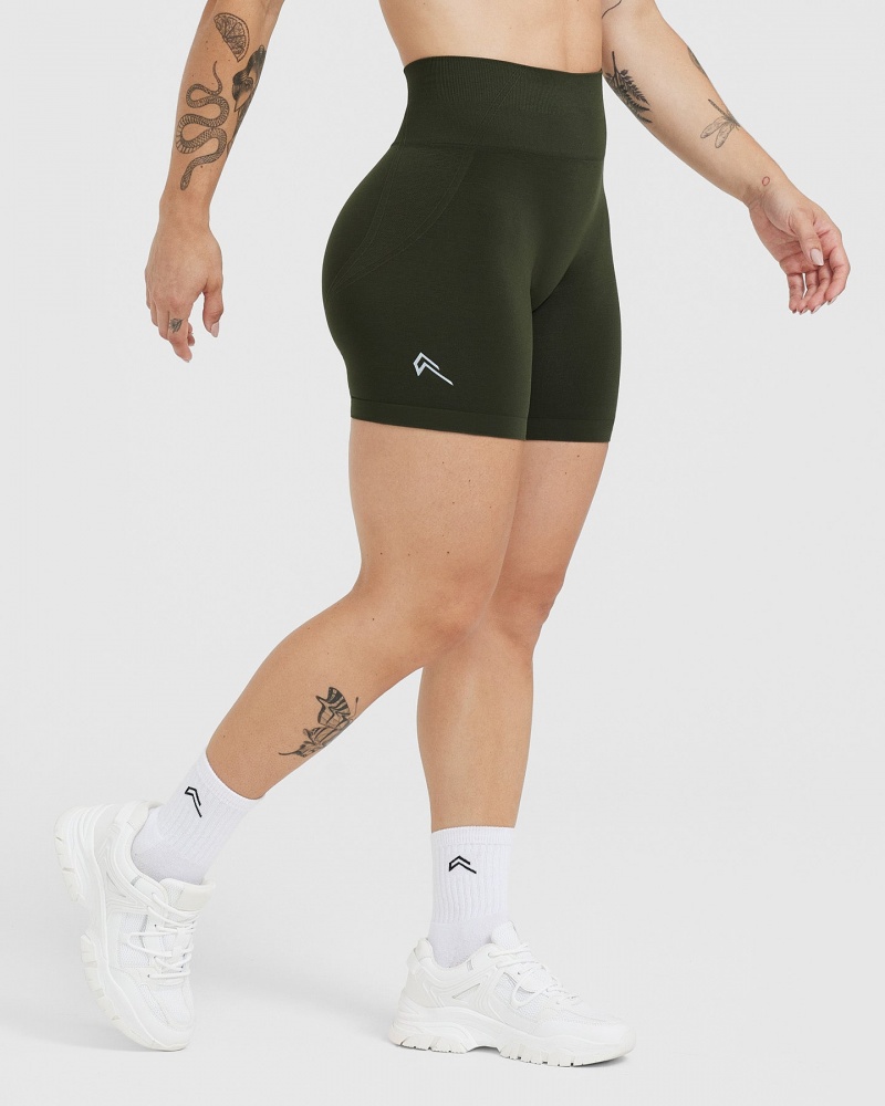 Oner Active Effortless Seamless Kurze Hose Khaki | HTRICWF-53