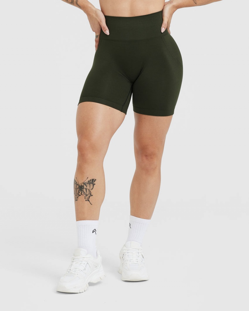 Oner Active Effortless Seamless Kurze Hose Khaki | HTRICWF-53