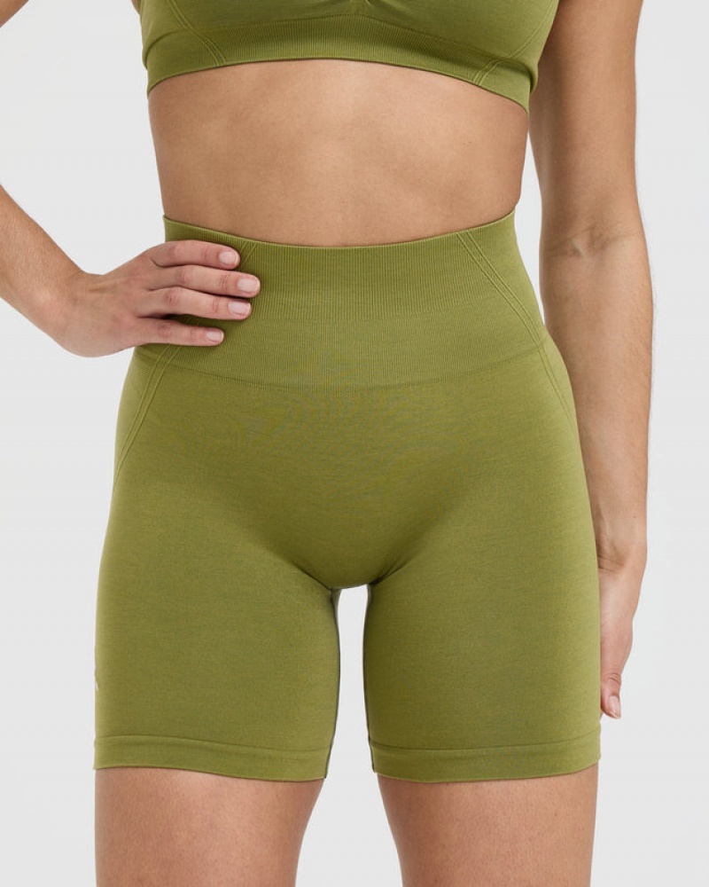 Oner Active Effortless Seamless Kurze Hose Olivgrün Grün | KZBPHMY-15