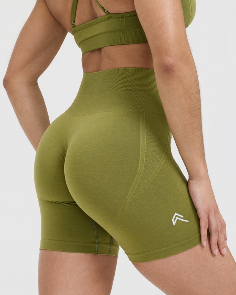 Oner Active Effortless Seamless Kurze Hose Olivgrün Grün | KZBPHMY-15