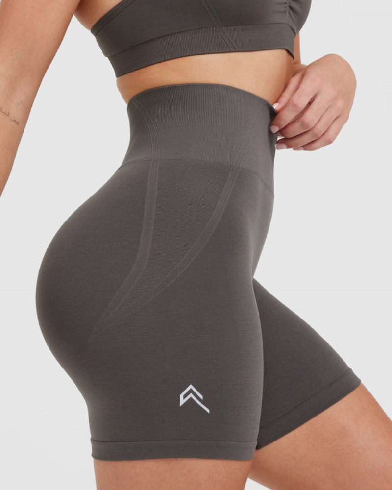 Oner Active Effortless Seamless Kurze Hose Tiefesgrau Braun | ONDIHRL-45