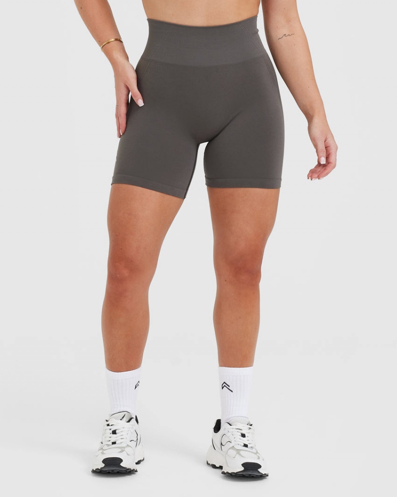 Oner Active Effortless Seamless Kurze Hose Tiefesgrau Braun | ONDIHRL-45