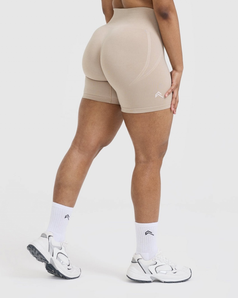 Oner Active Effortless Seamless Kurze Hose Hellbraun | TVKEGCR-86