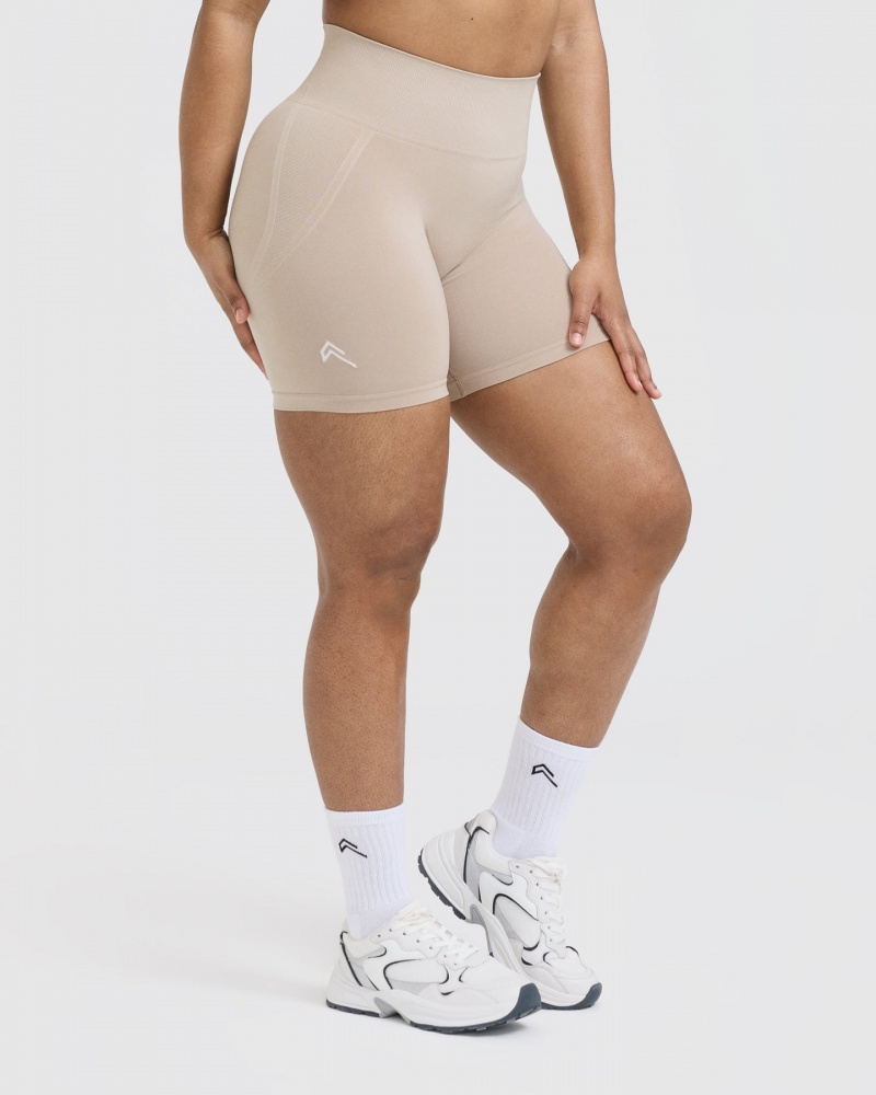 Oner Active Effortless Seamless Kurze Hose Hellbraun | TVKEGCR-86