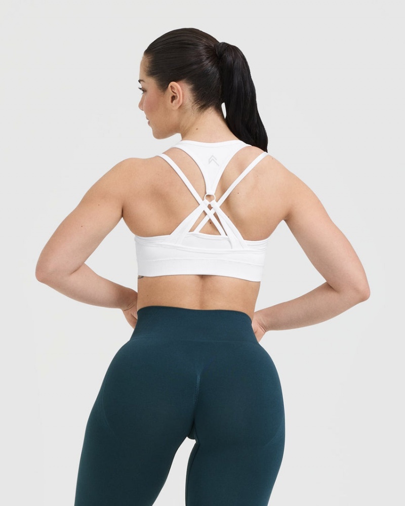 Oner Active Effortless Seamless Layered Sports Bras Weiß | LVOXWCZ-06