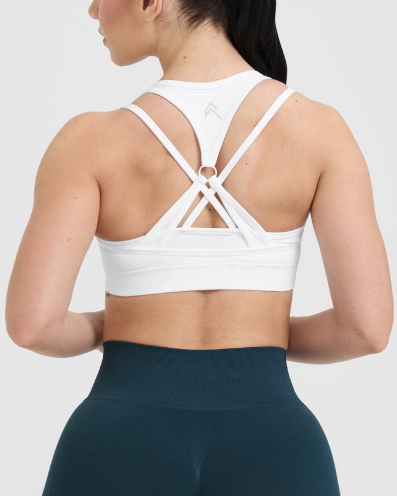 Oner Active Effortless Seamless Layered Sports Bras Weiß | LVOXWCZ-06