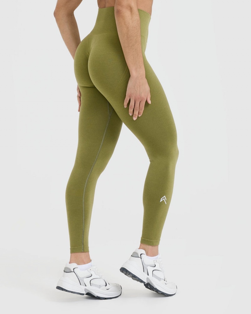 Oner Active Effortless Seamless Leggings Olivgrün Grün | BSPHDMQ-46