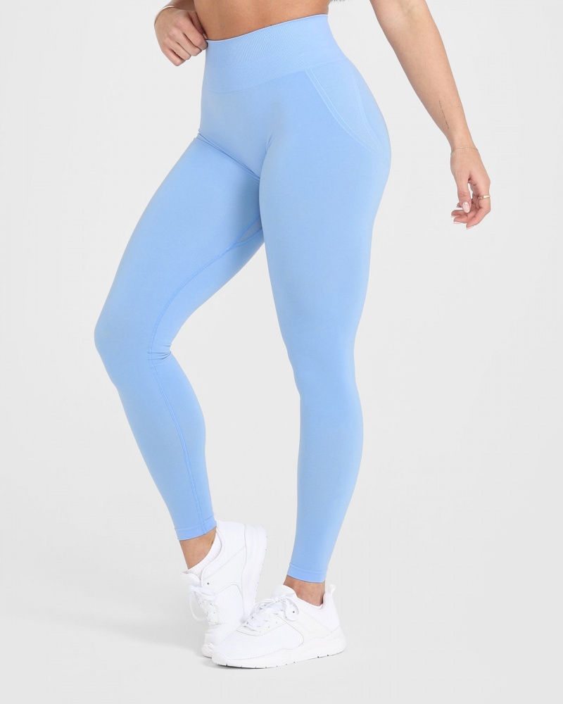 Oner Active Effortless Seamless Leggings Blau | FDKJEBX-51