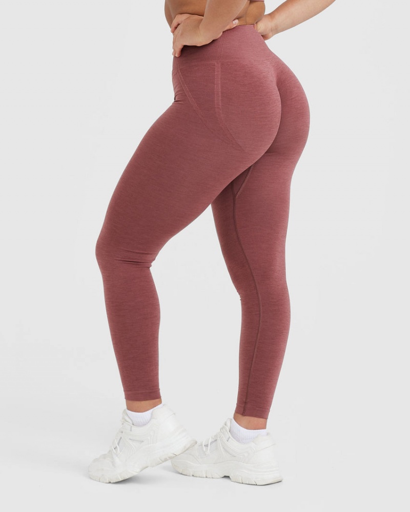 Oner Active Effortless Seamless Leggings Rot | BUWXZIN-21