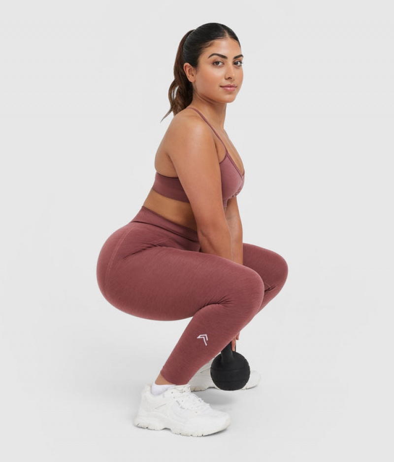 Oner Active Effortless Seamless Leggings Rot | BUWXZIN-21