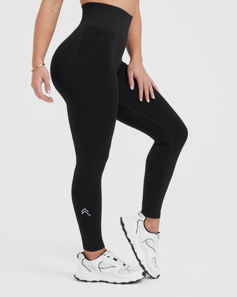 Oner Active Effortless Seamless Leggings Schwarz | QRISMLH-40