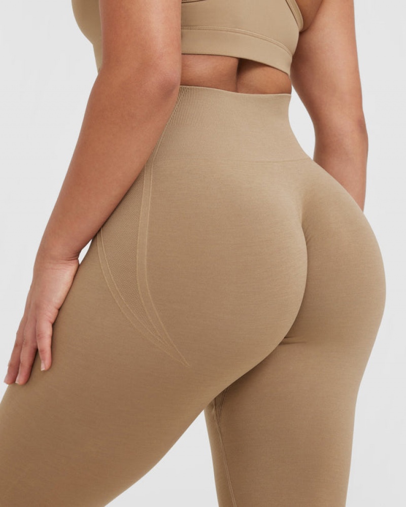 Oner Active Effortless Seamless Leggings Braun | IVCYPMH-79