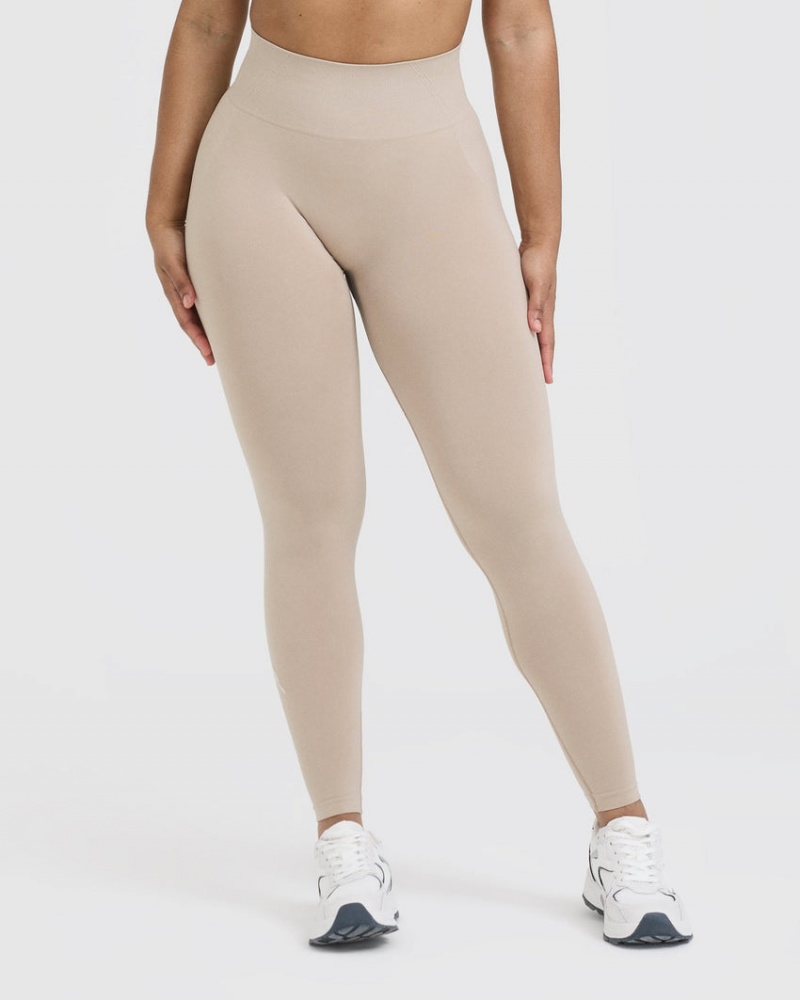 Oner Active Effortless Seamless Leggings Hellbraun | DVCIFBM-34