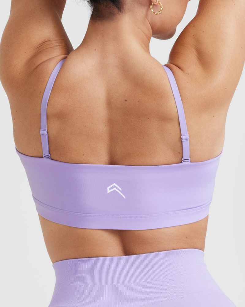 Oner Active Everyday Bandeau Bralette Sports Bras Lila | ISKBZNX-12