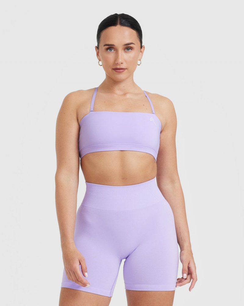 Oner Active Everyday Bandeau Bralette Sports Bras Lila | ISKBZNX-12