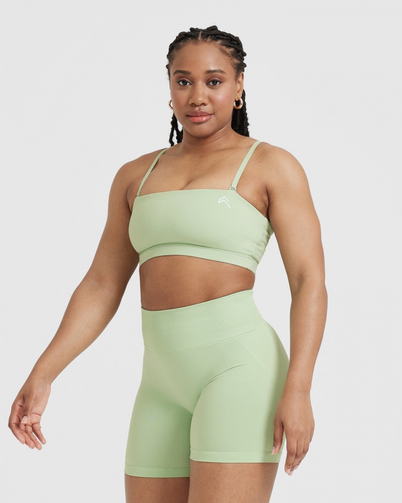 Oner Active Everyday Bandeau Bralette Sports Bras Mintfarben Grün | HGNXEQY-47