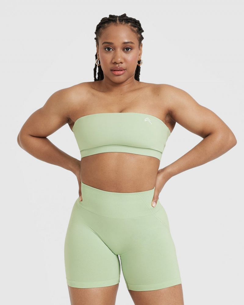 Oner Active Everyday Bandeau Bralette Sports Bras Mintfarben Grün | HGNXEQY-47