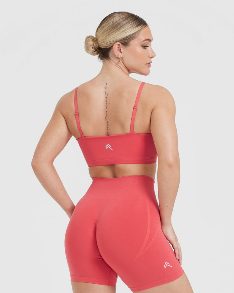 Oner Active Everyday Bandeau Bralette Sports Bras Rot | CTKESPJ-73