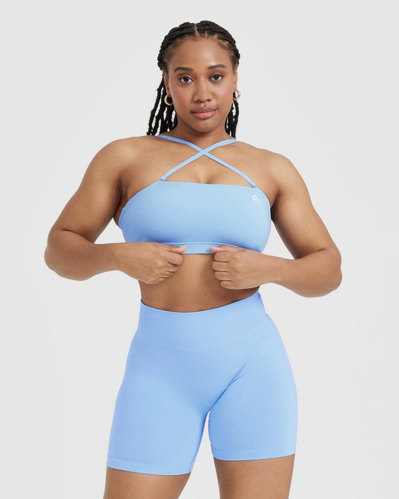 Oner Active Everyday Bandeau Bralette Sports Bras Blau | KJNDMRS-18