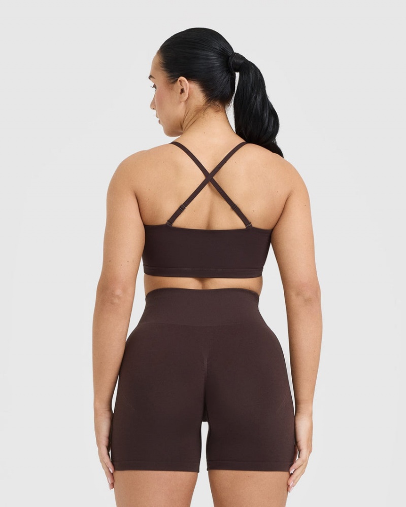 Oner Active Everyday Bandeau Bralette Sports Bras Lila Braun | OYINHFR-60