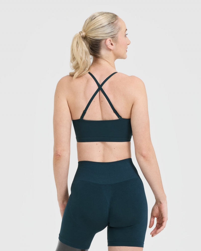 Oner Active Everyday Bandeau Bralette Sports Bras Blau | OWHAYEP-71