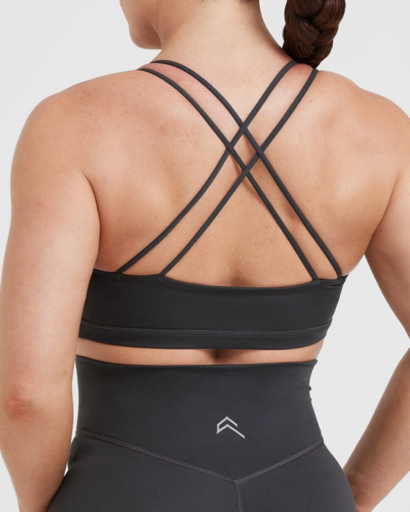 Oner Active Everyday Cross Over Bralette Sports Bras Schwarz | JQLTMRI-95