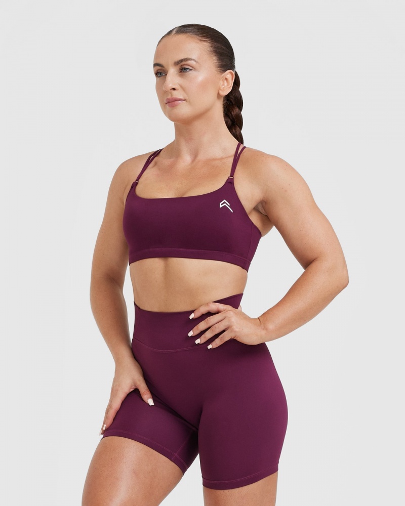 Oner Active Everyday Cross Over Bralette Sports Bras Rosa | VURNWJD-98