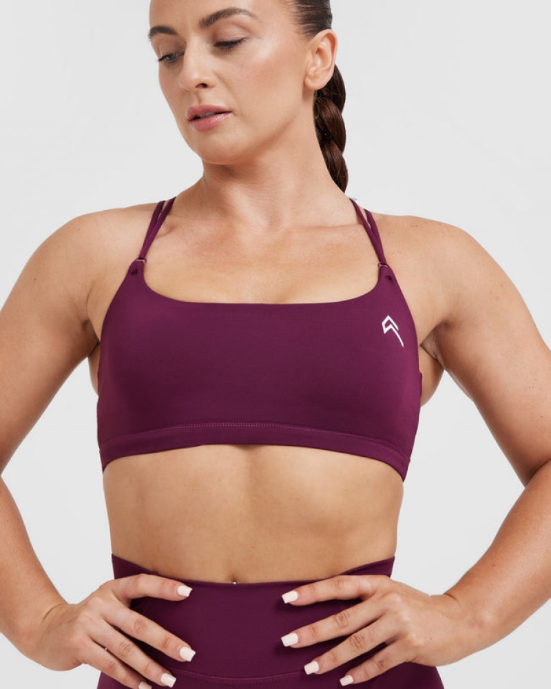 Oner Active Everyday Cross Over Bralette Sports Bras Rosa | VURNWJD-98