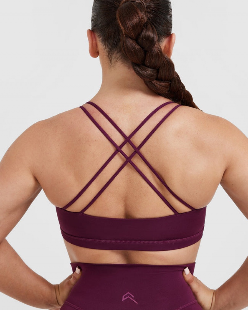 Oner Active Everyday Cross Over Bralette Sports Bras Rosa | VURNWJD-98